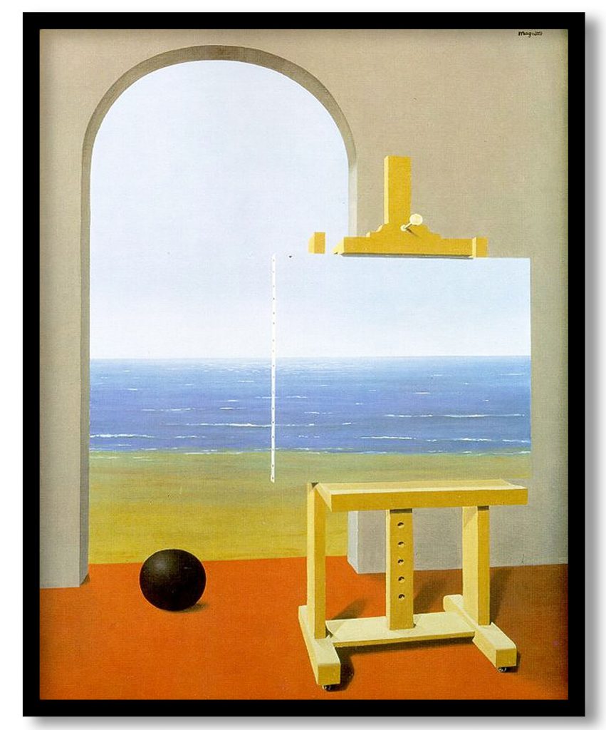 The human condition by Rene Magritte (1935)