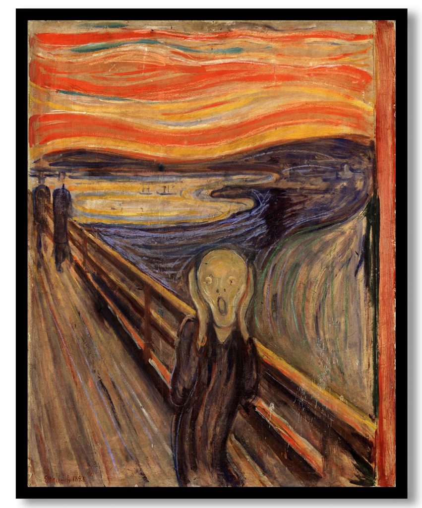The Scream by Edvard Munch (1893)