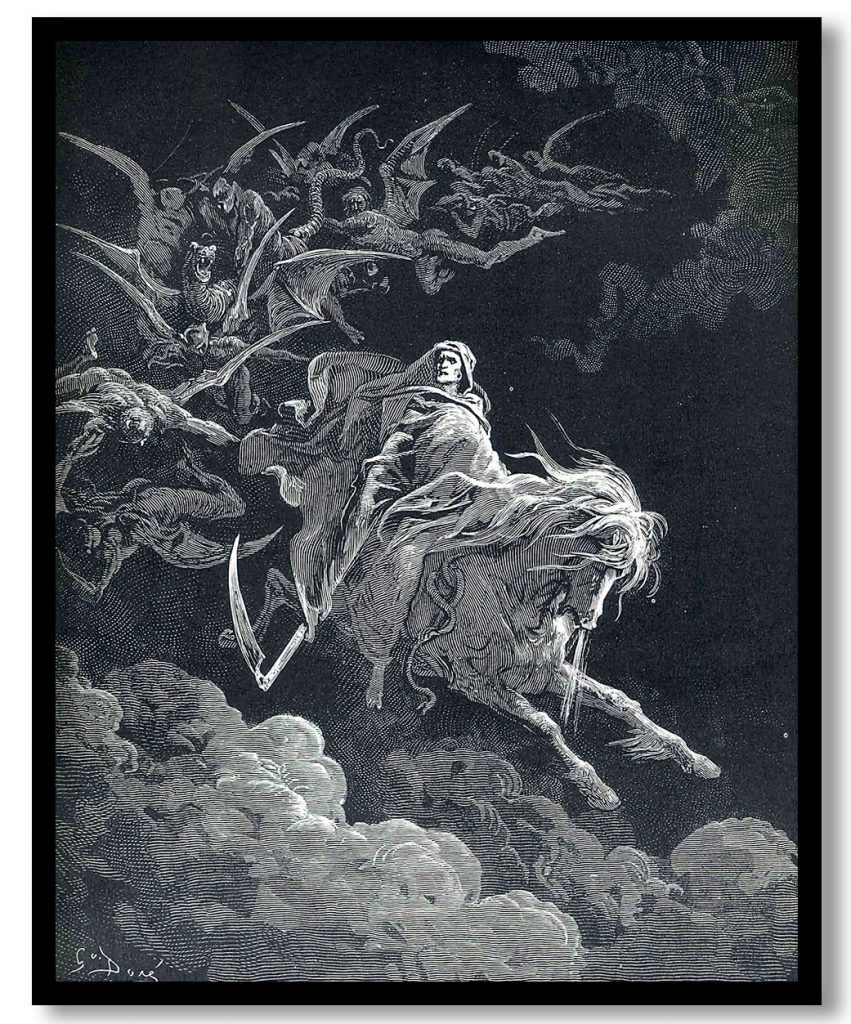 The vision of death by Gustave Dore (1868)