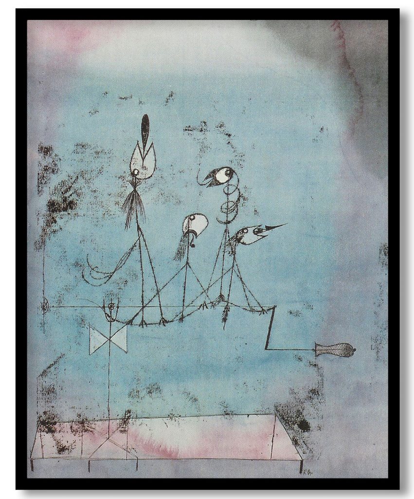 Twittering machine by Paul Klee (1922)