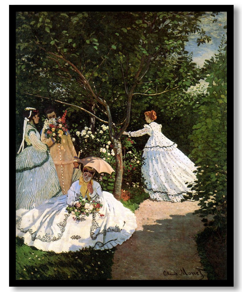 Women in the garden by Claude Monet (1866)