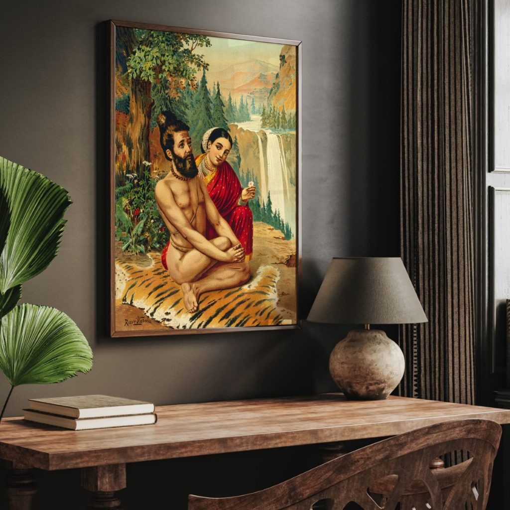 Wall Decor | Menaka the nymph tempting the yogi | Custom Size