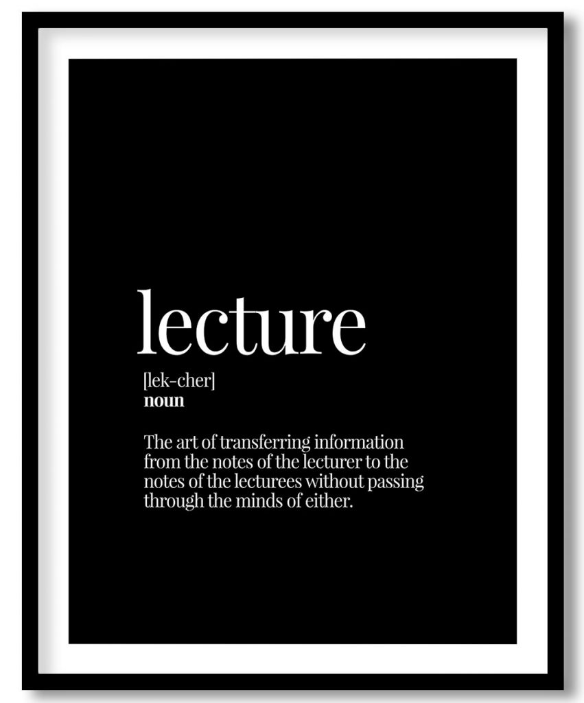 Lecture - Funny Dictionary Definition
