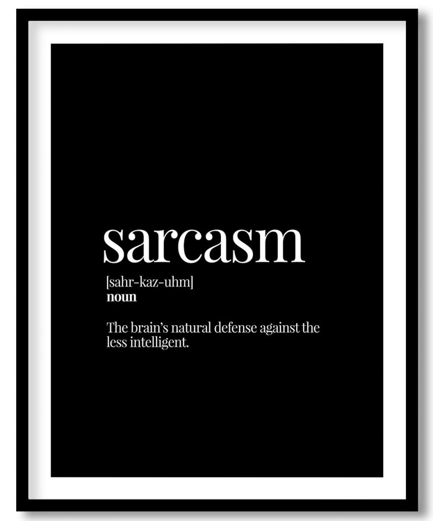 Sarcasm - Funny Dictionary Definition