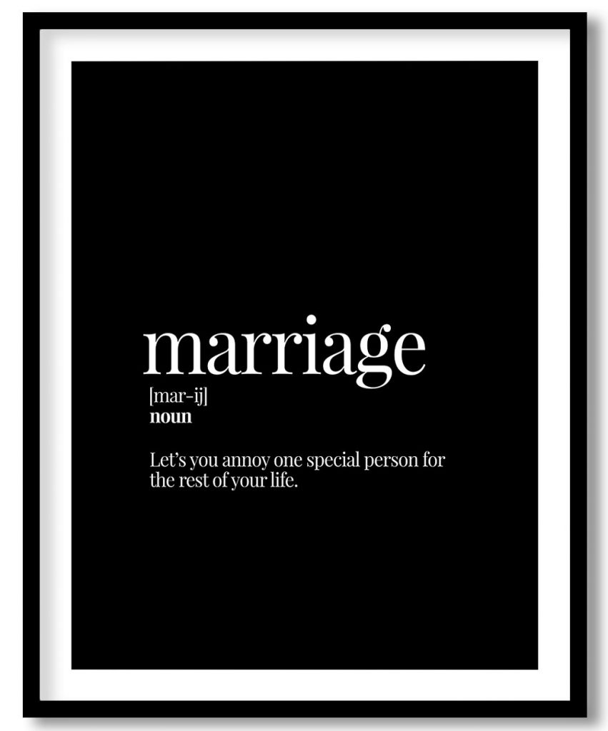Marriage - Funny Dictionary Definition
