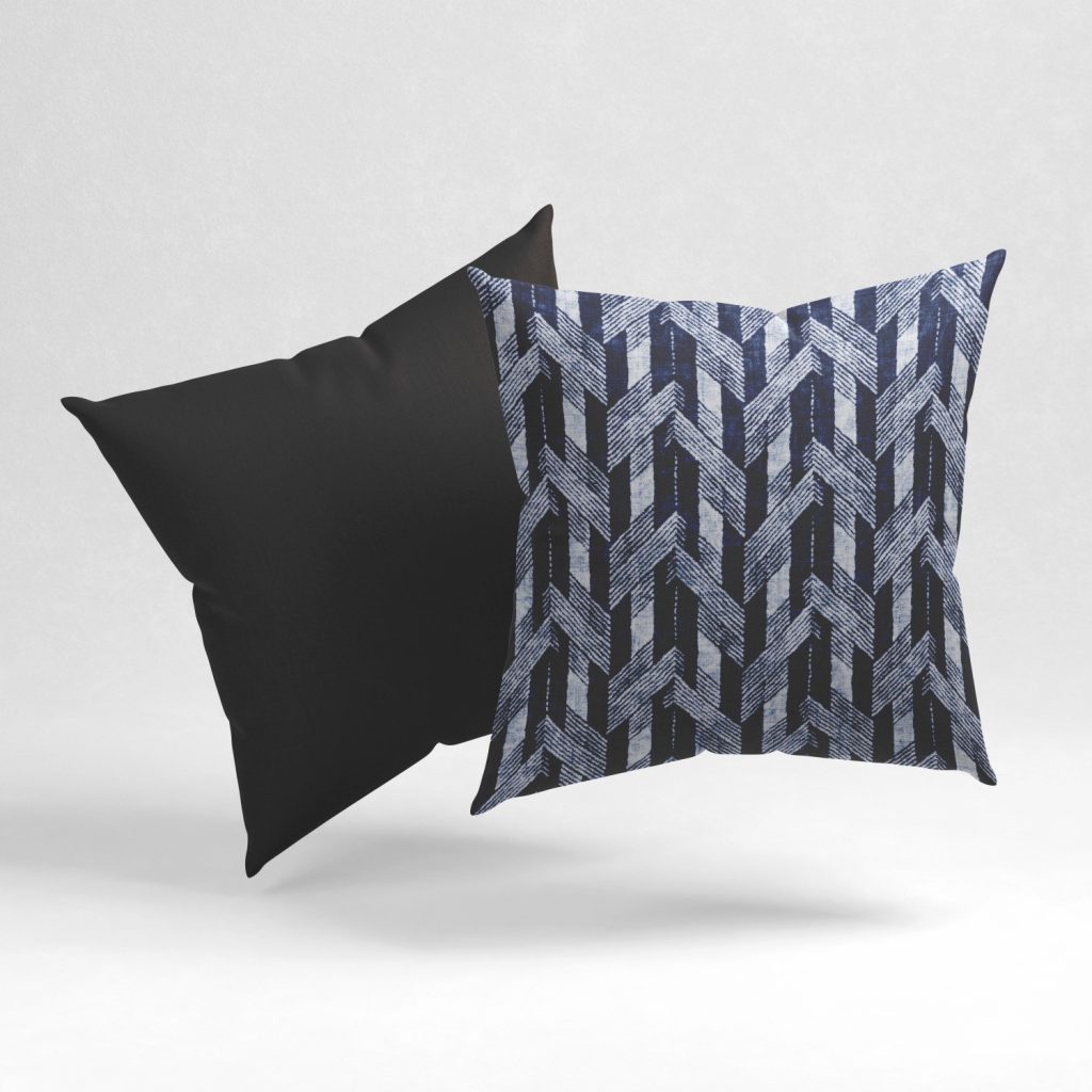 Set of 2 teal pattern dotted haze cushion cover