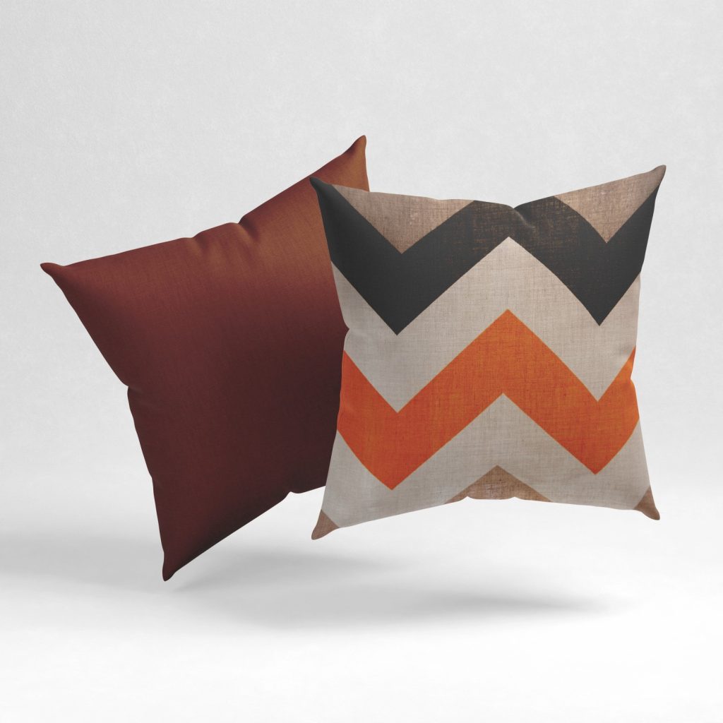 Set of 2 angular rugged cushion cover