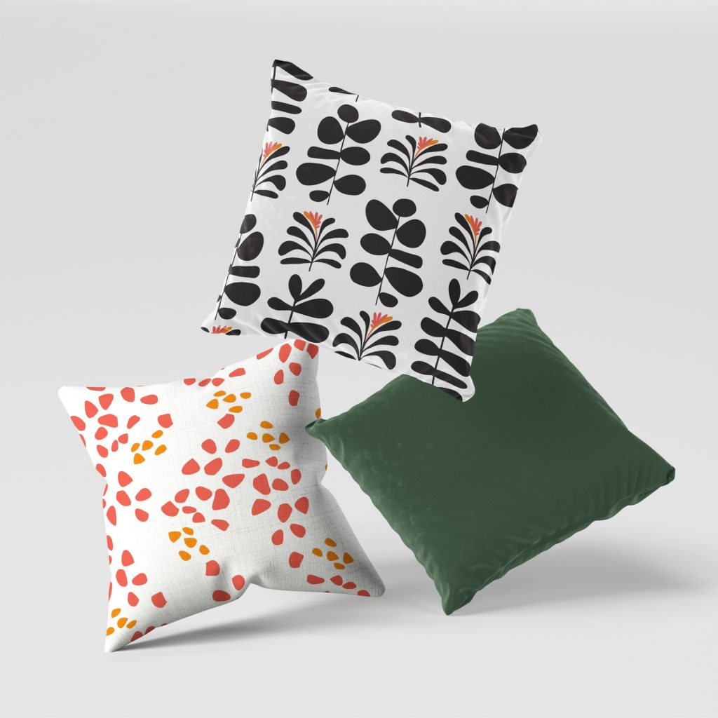 Set of 3 beautify botanical cushion covers
