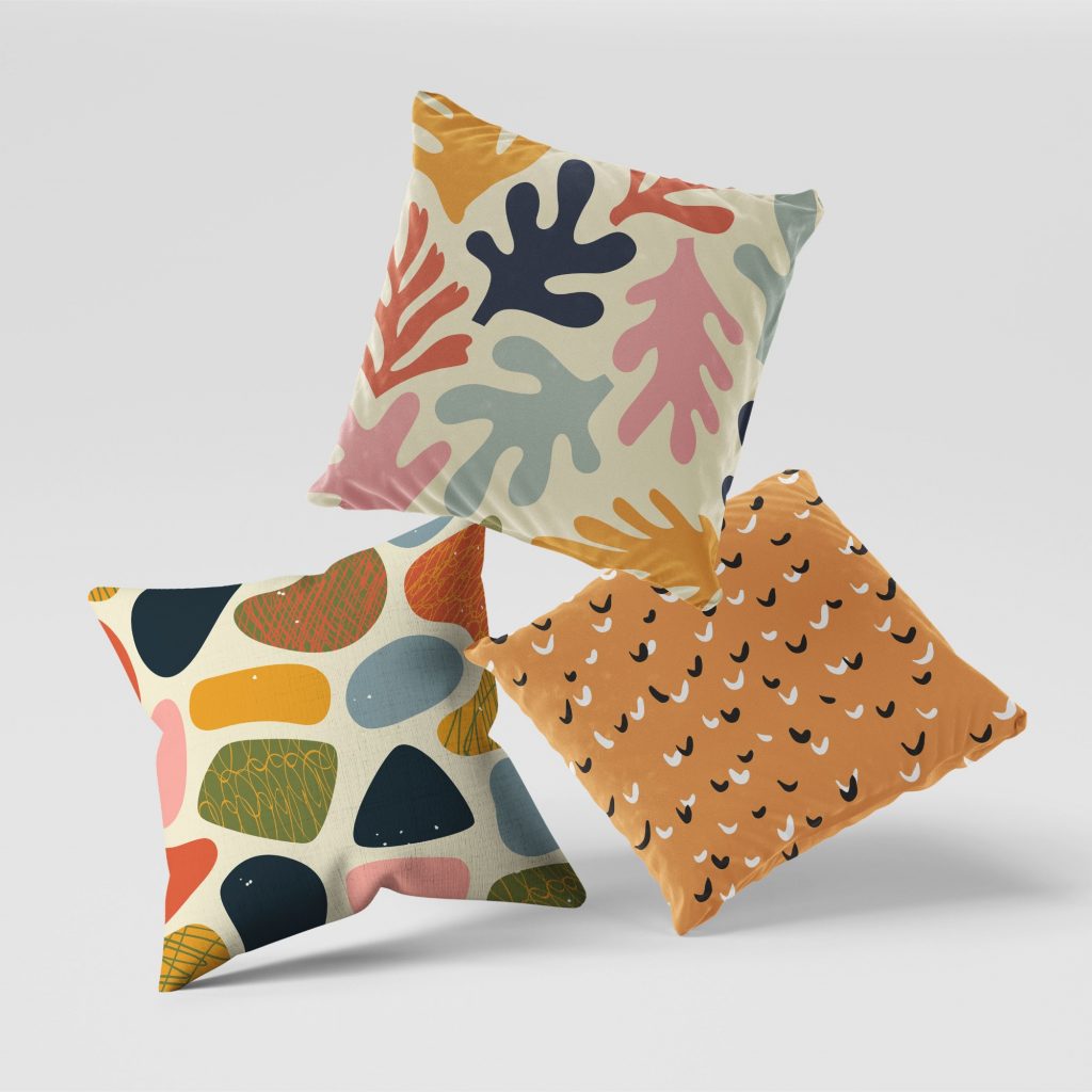 Set of 3 matisse figuration cushion covers