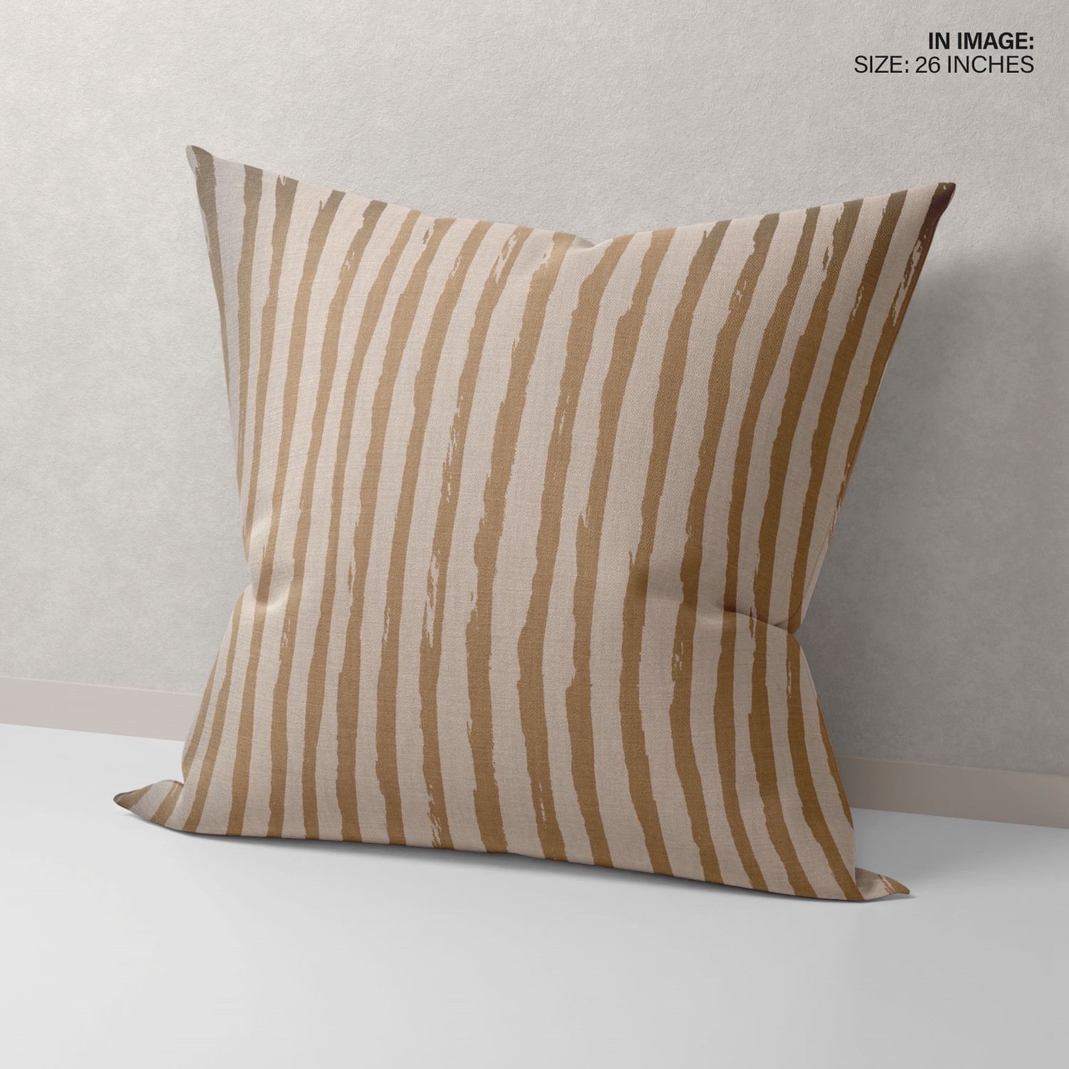 Throw Pillow Cushion Covers Set of 2 tangerine golden stripes cushion