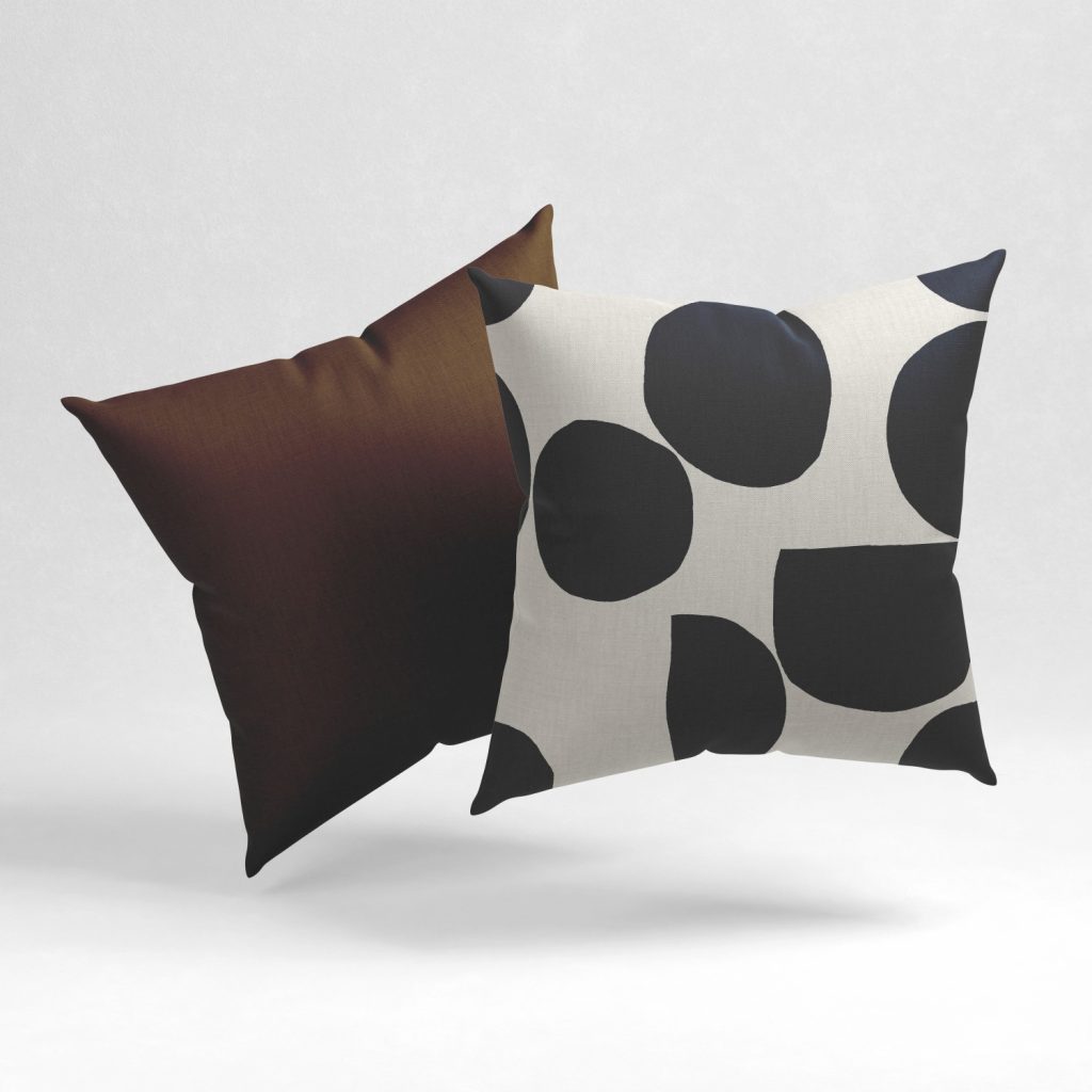 Set of 2 equator geometrical pattern cushion cover