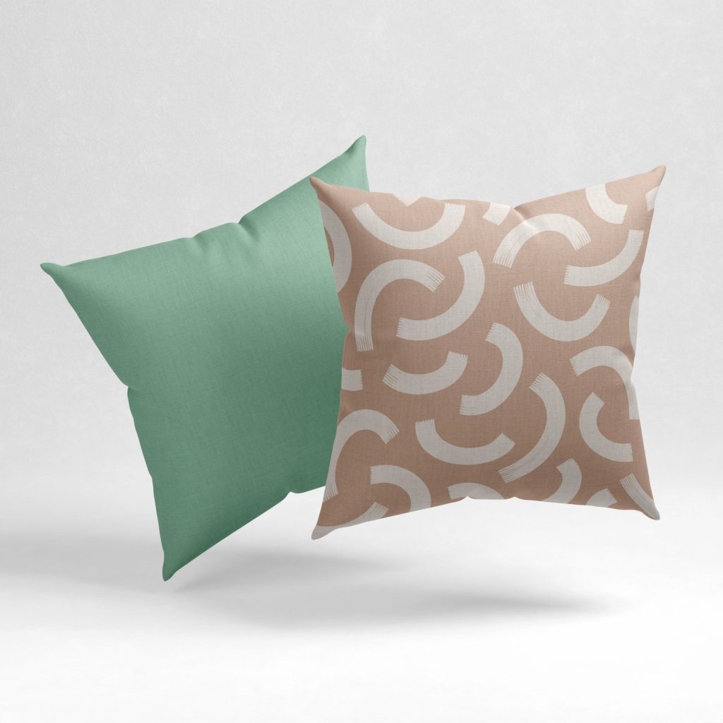 Set of 2 mild semblance line pattern cushion cover