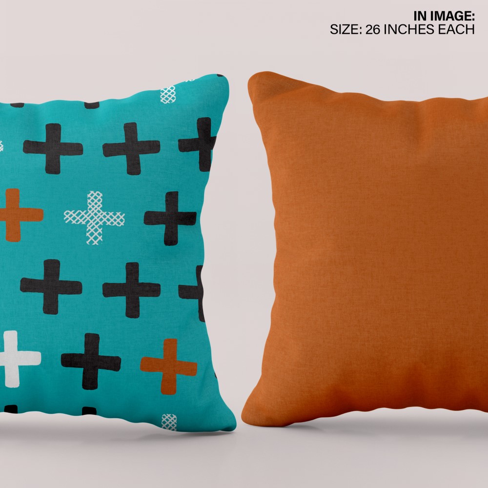 Throw Pillow Cushion Covers Set of 2 cardinal turquoise shape cushion