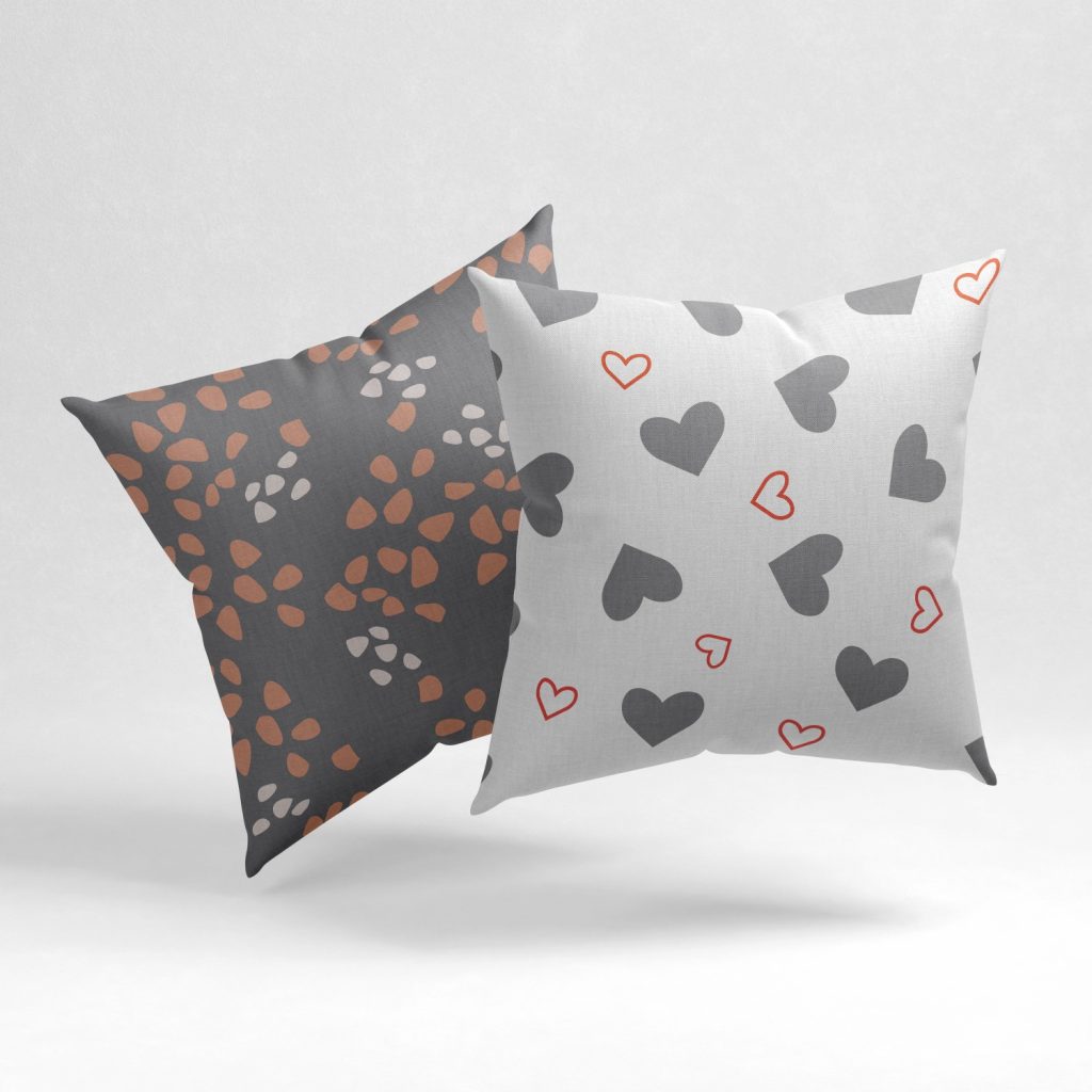 Set of 2 neutral embodiment pattern cushion cover