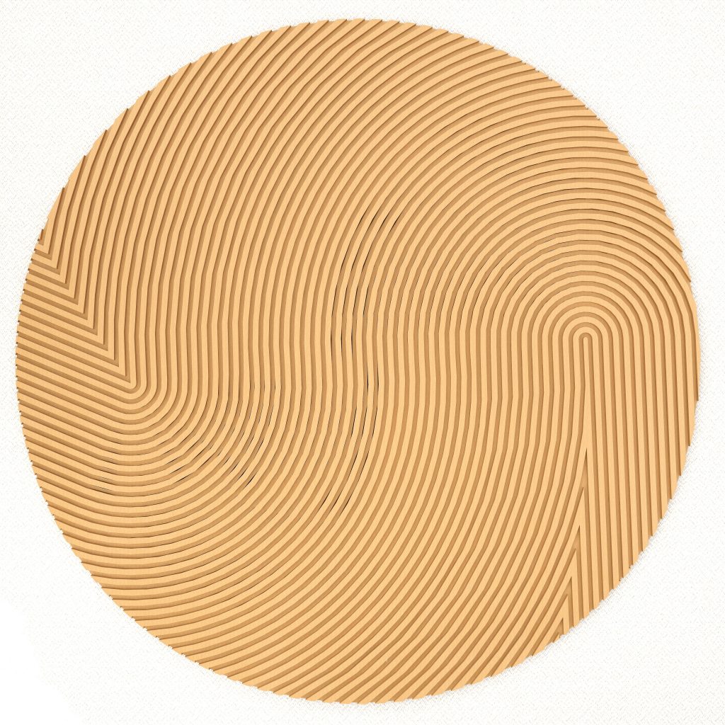 Lunar waves - Wall Sculpture