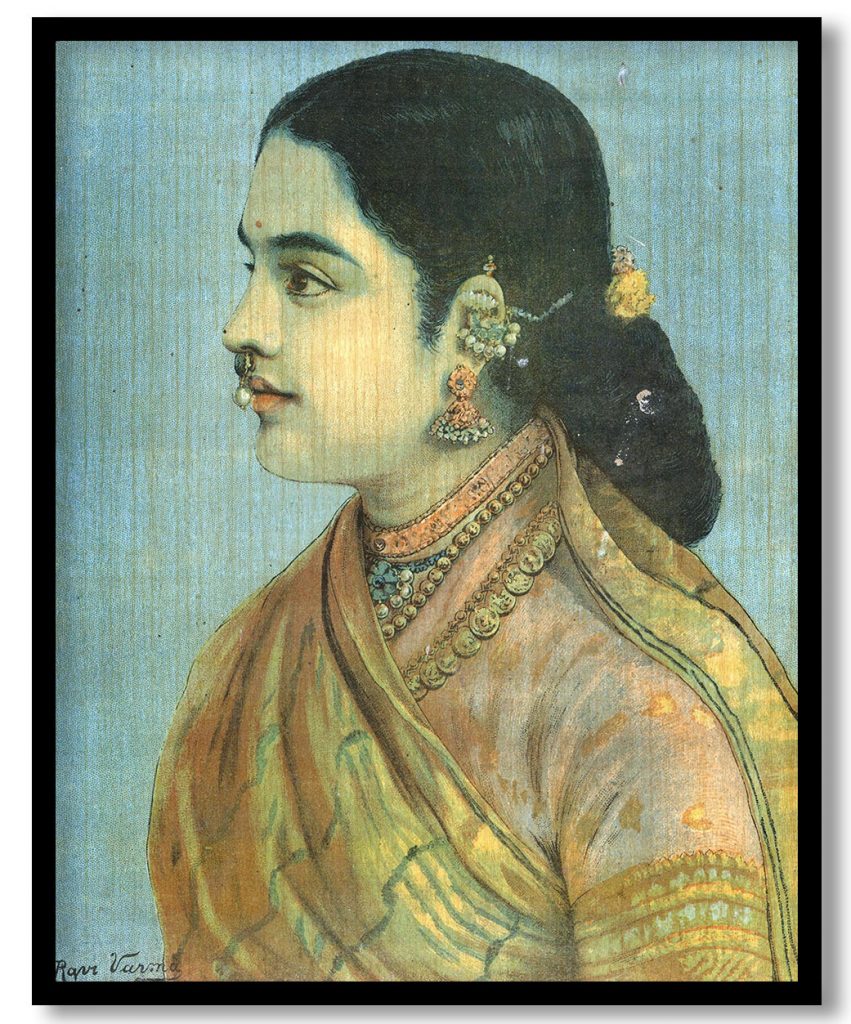 Tara, a lady from madras by Raja Ravi Varma (1910)