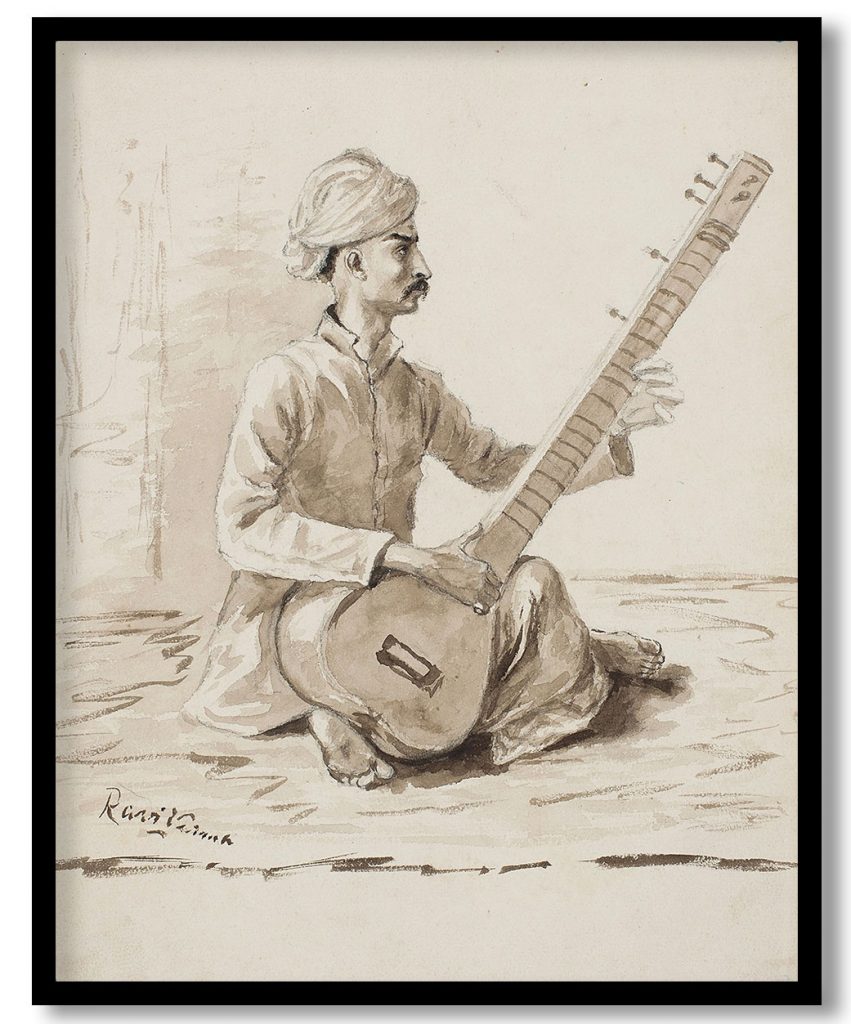 The sitar played by Raja Ravi Varma