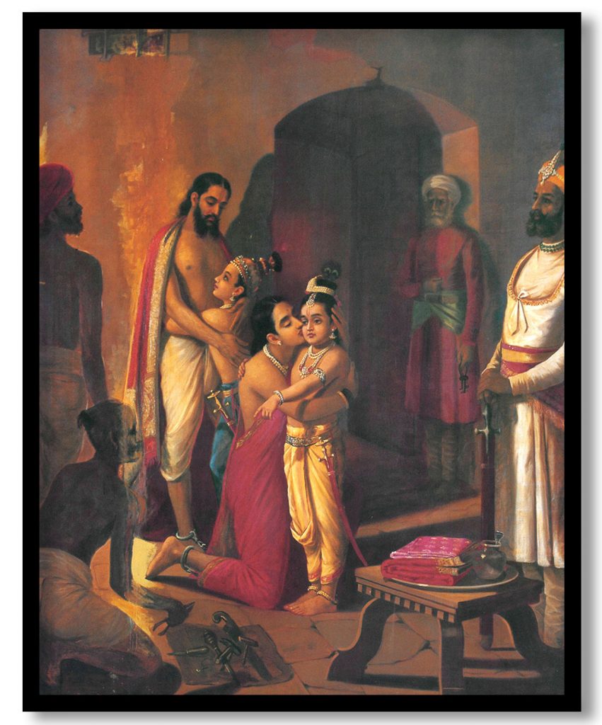 krishna meets parents