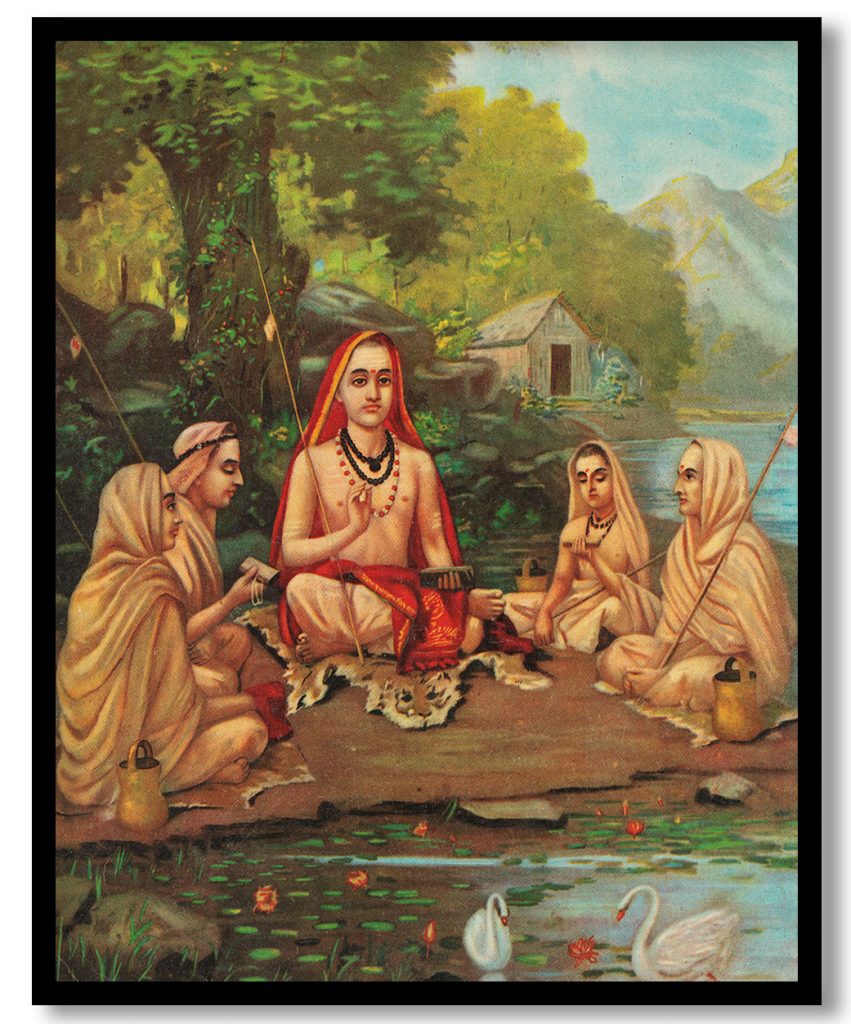 Adi shankaracharya by Raja Ravi Varma (1904)