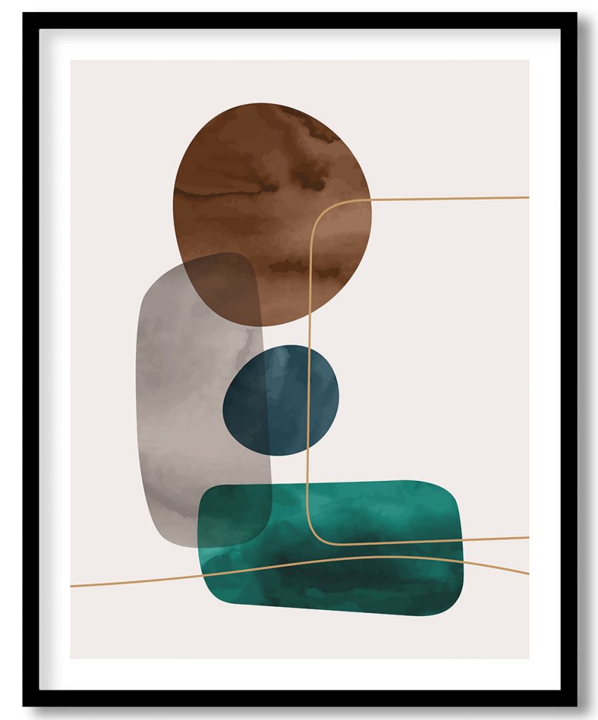 Inked orbs stone III