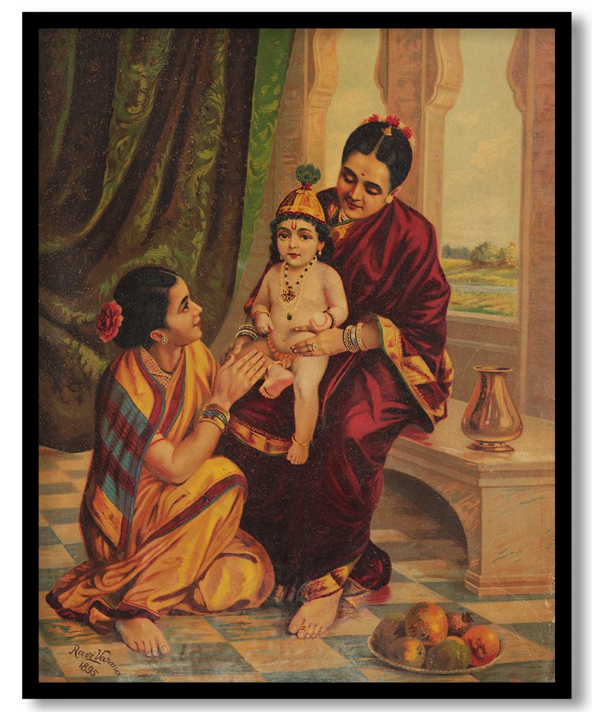 Yashoda krishna by Raja Ravi Varma (1895)