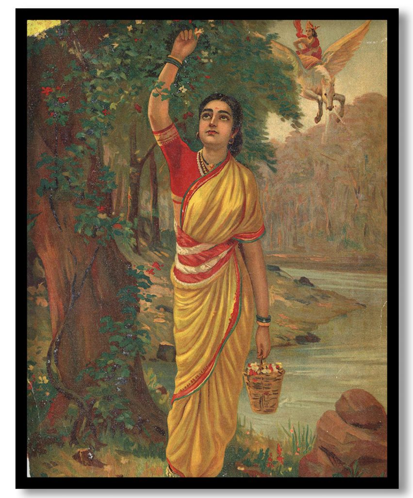 Ahalya indravalokan by Raja Ravi Varma (1910)