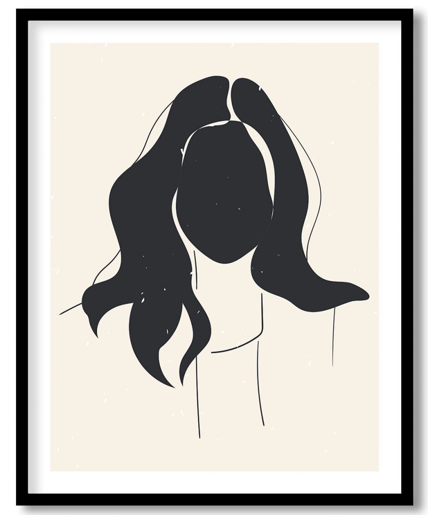 Abstract aesthetic woman