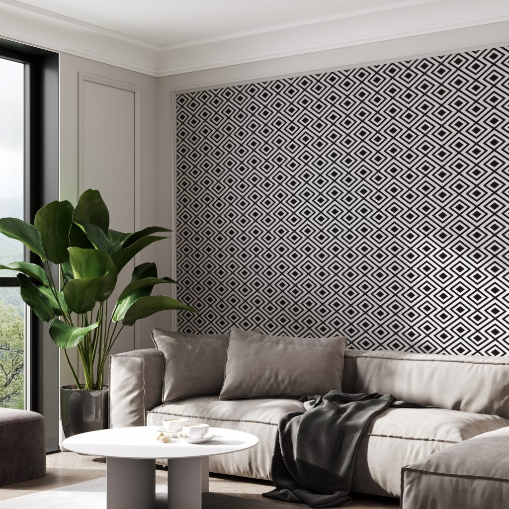 Polka diamonds pattern