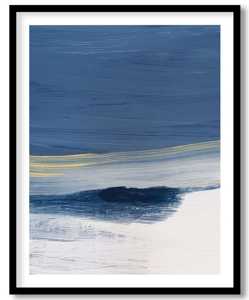 Smooth brushstrokes blue