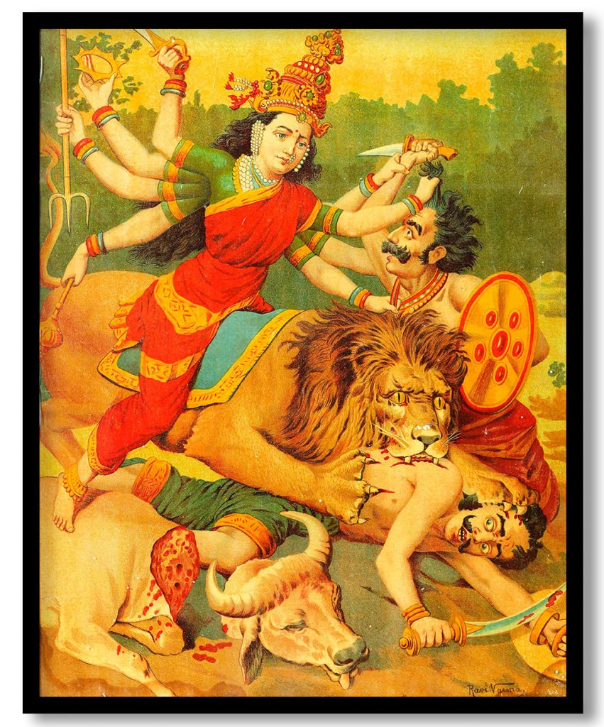 Ashtabhuja Devi by Raja Ravi Varma (1900)