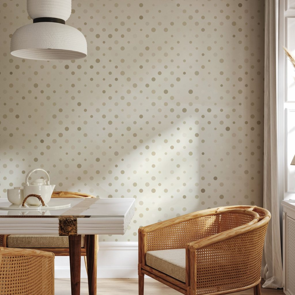 Neutral polka dots