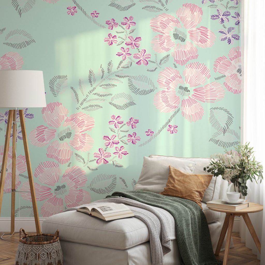 Pastel flower pattern