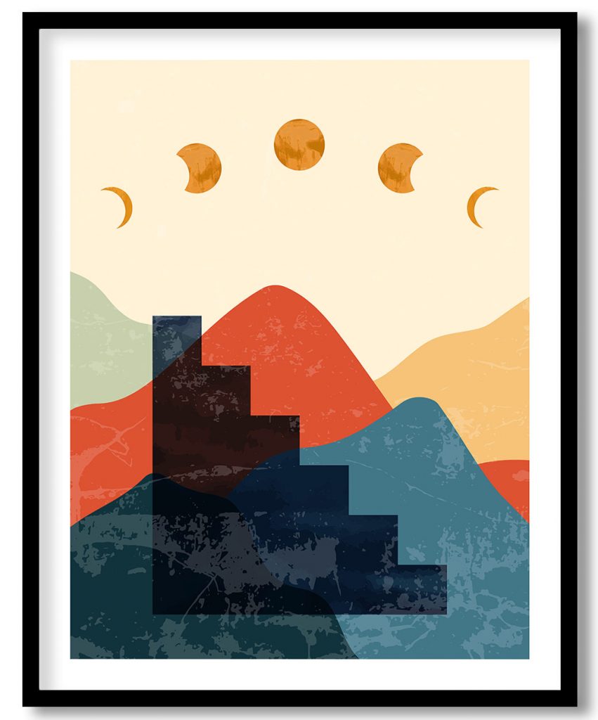 Distressed moon phase