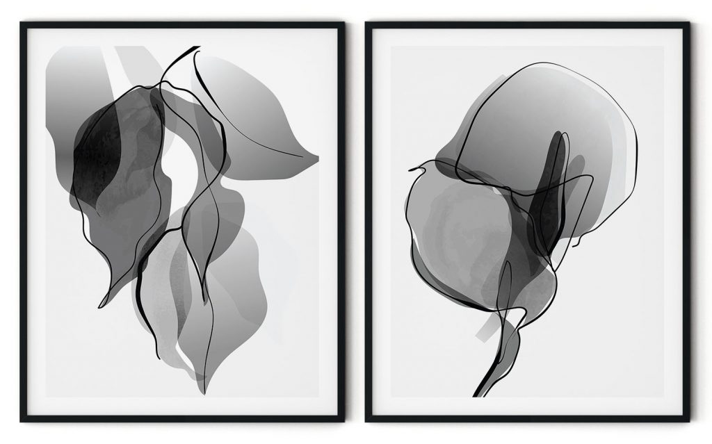 Set of 2 gray shade contemporary