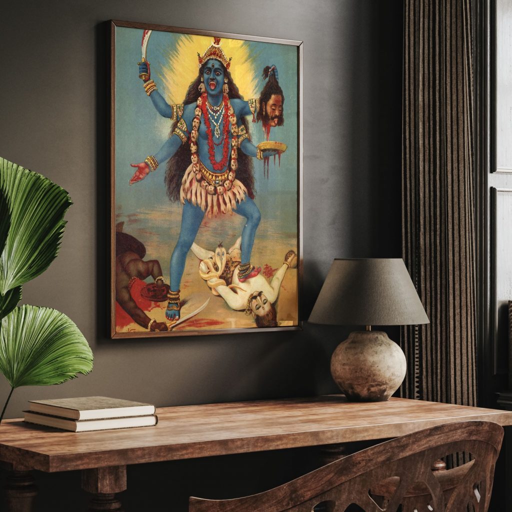 Goddess kali by Raja Ravi Varma (1910) - BestOfBharat