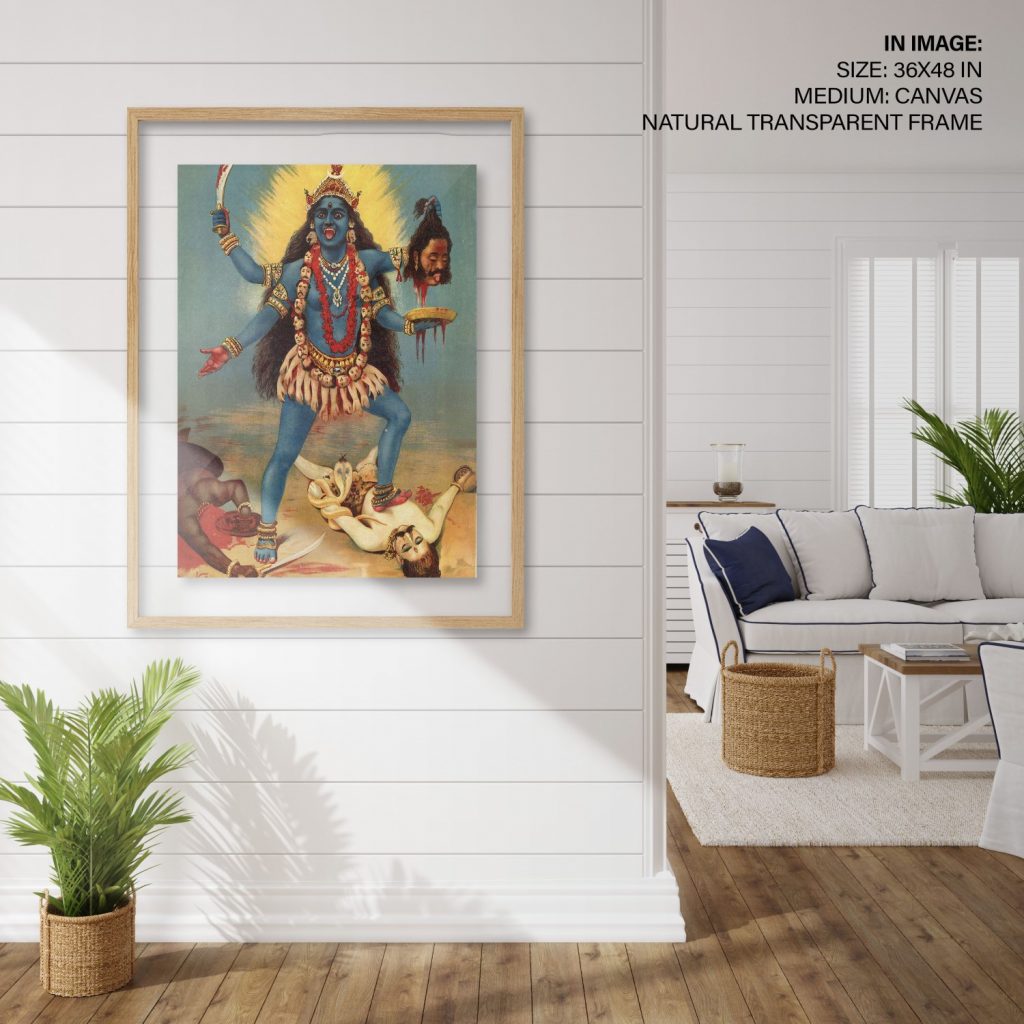 Kali Raja Ravi Goddess kali by Raja Ravi Varma (1910) - BestOfBharat