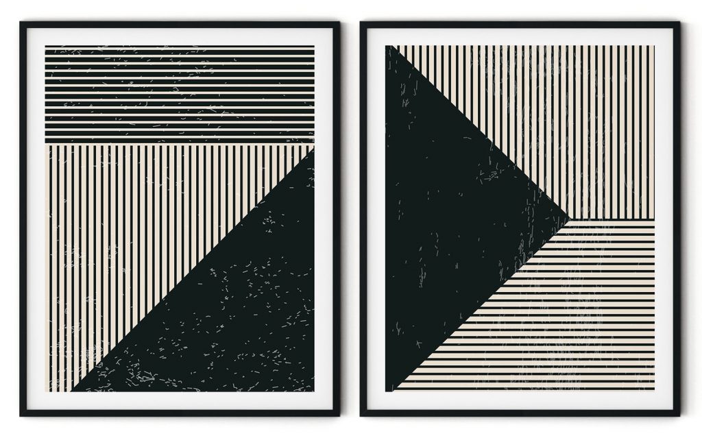 Set of 2 dark trendy composition #25