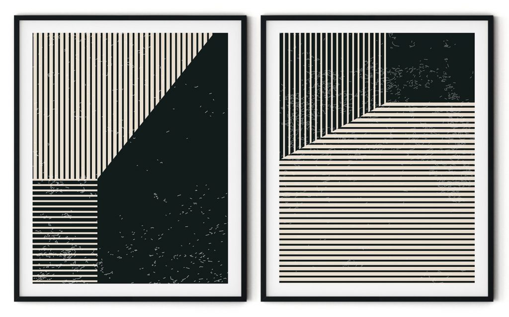 Set of 2 dark trendy composition #26