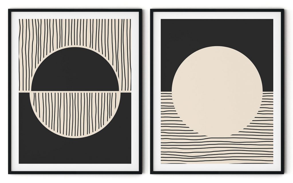 Set of 2 trendy cirque