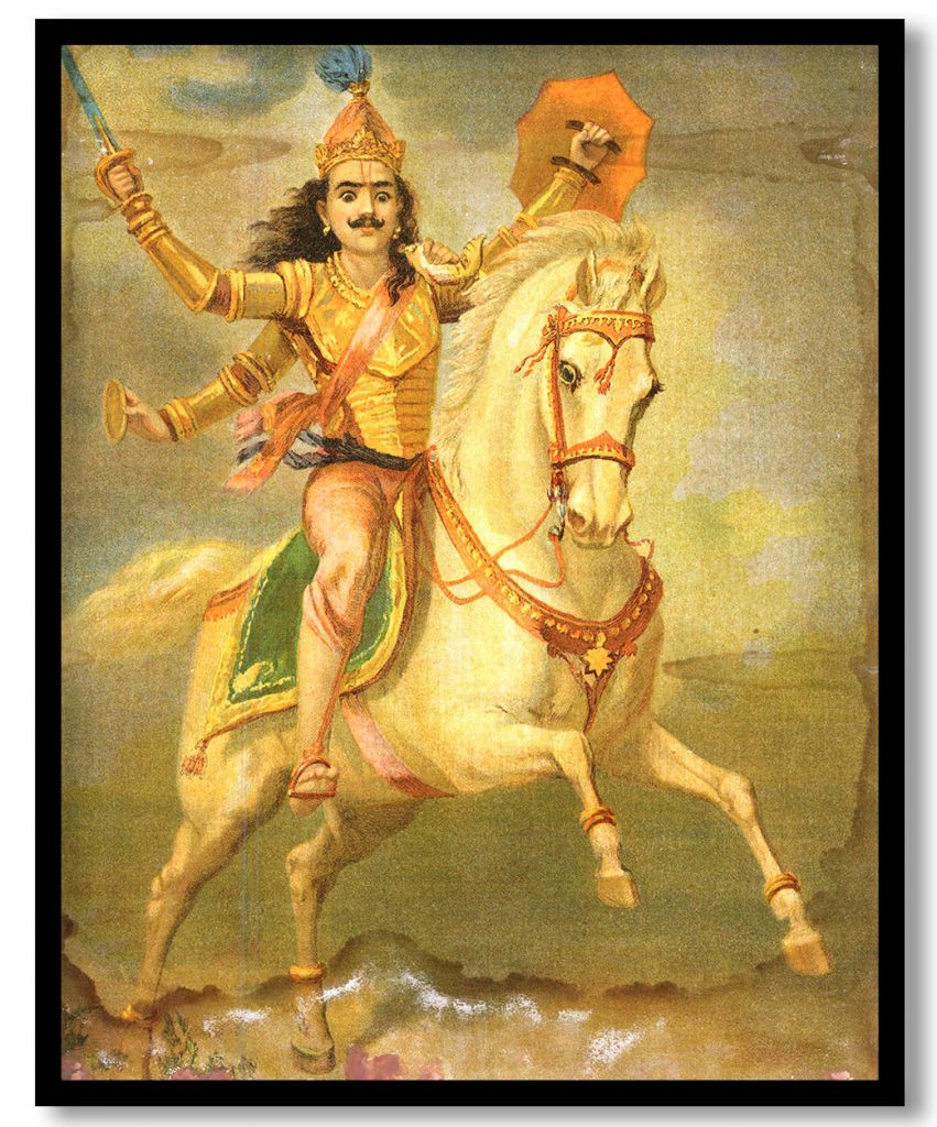 Kalki avatar by Raja Ravi Varma