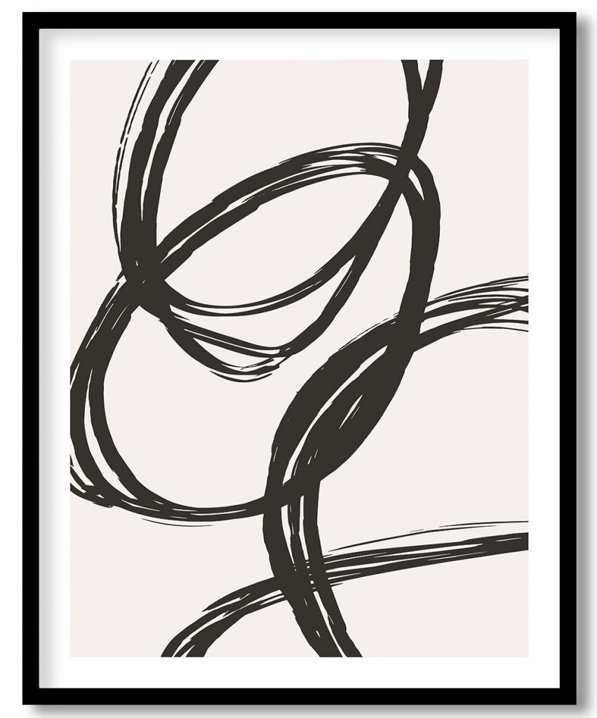 Black circular strokes #111