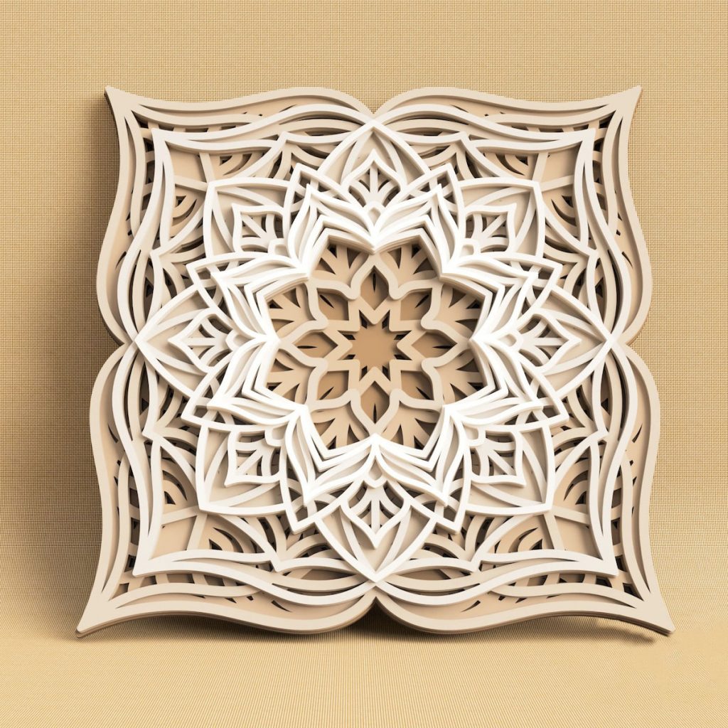 Pecan bright blooming mandala