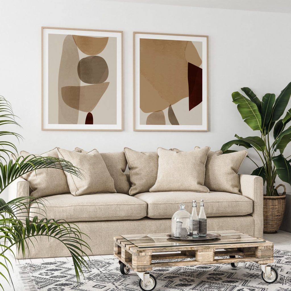 Abstract Organic Earth Tones – Home Decor