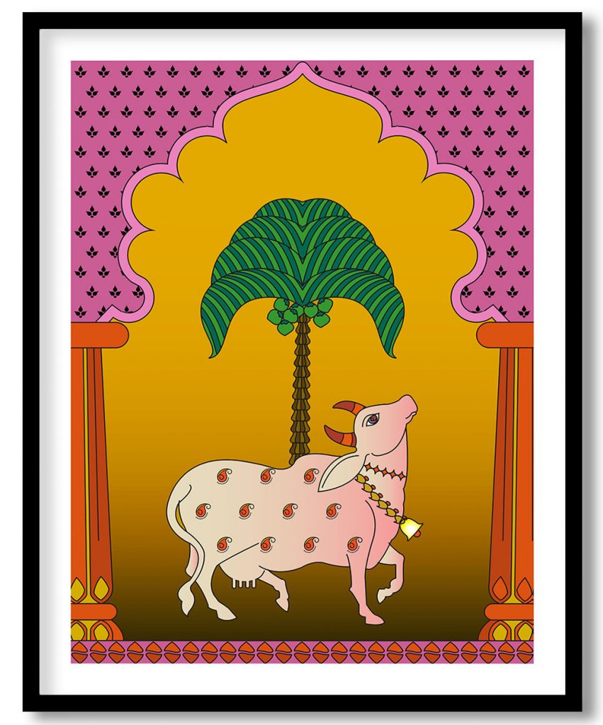 Pichwai cow painting