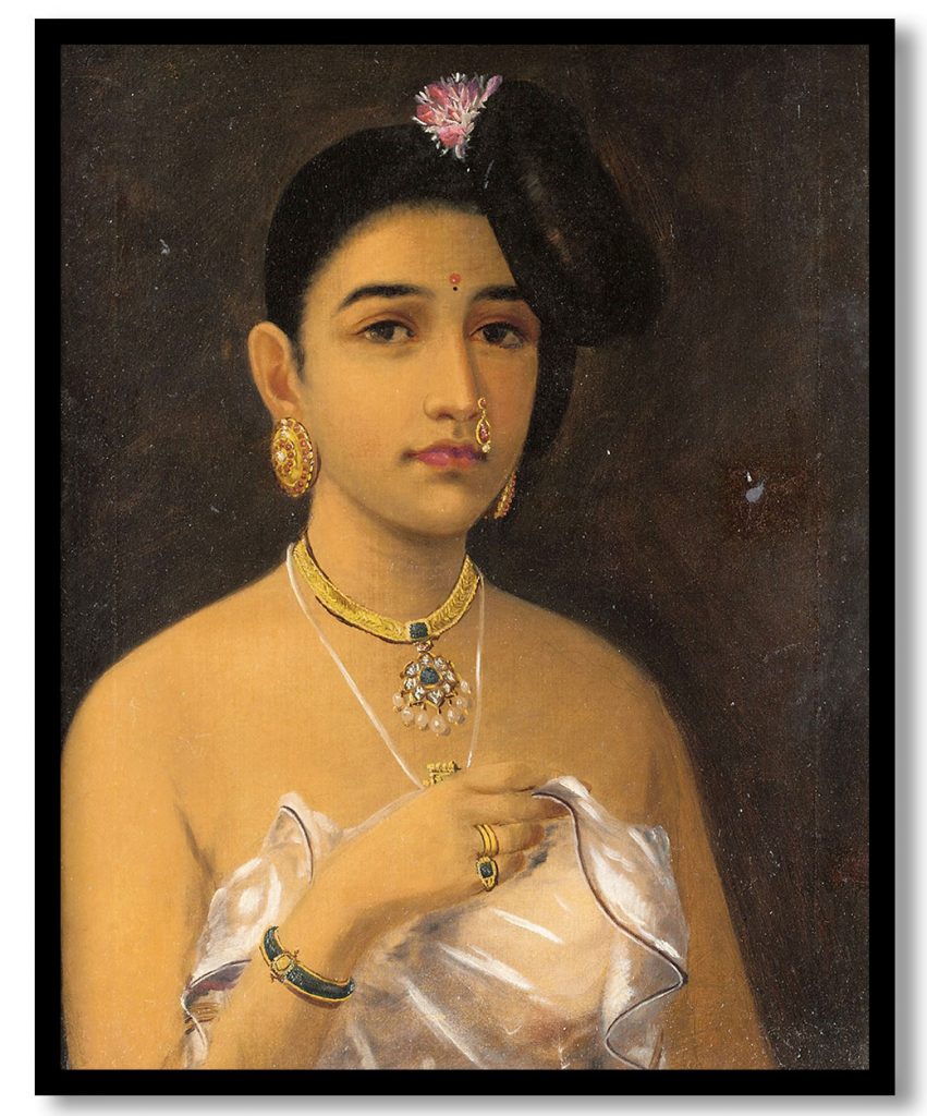 Malabar beauty by Raja Ravi Varma