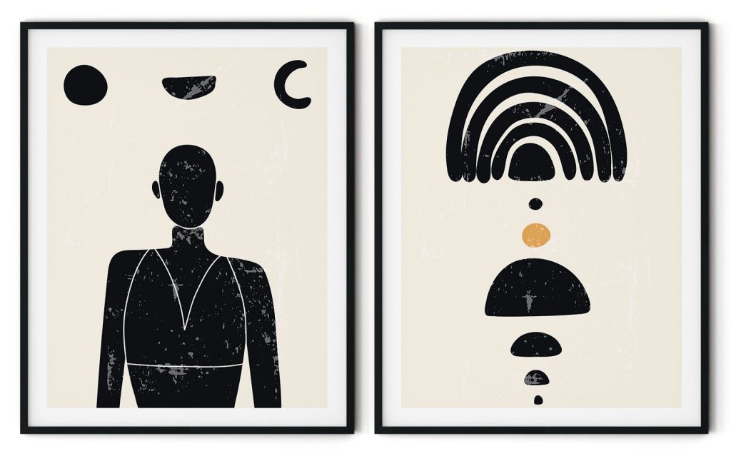 Set of 2 african mania