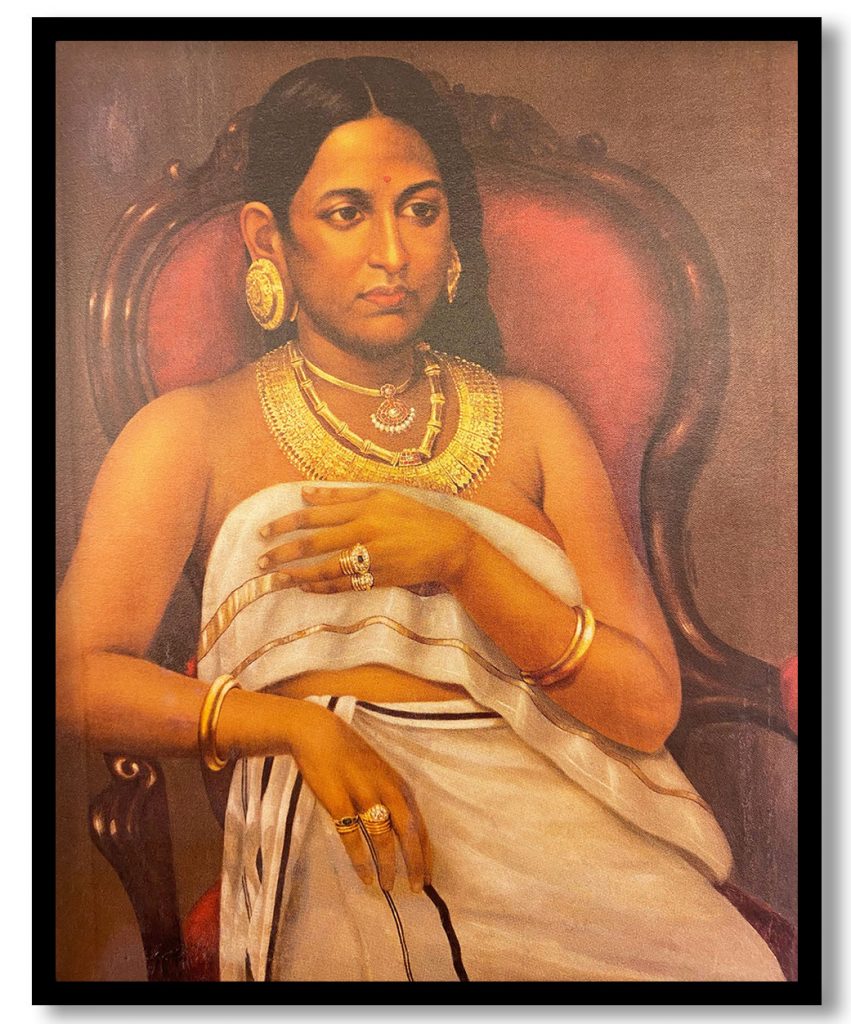 Nagercoil ammachi by Raja Ravi Varma (1868)