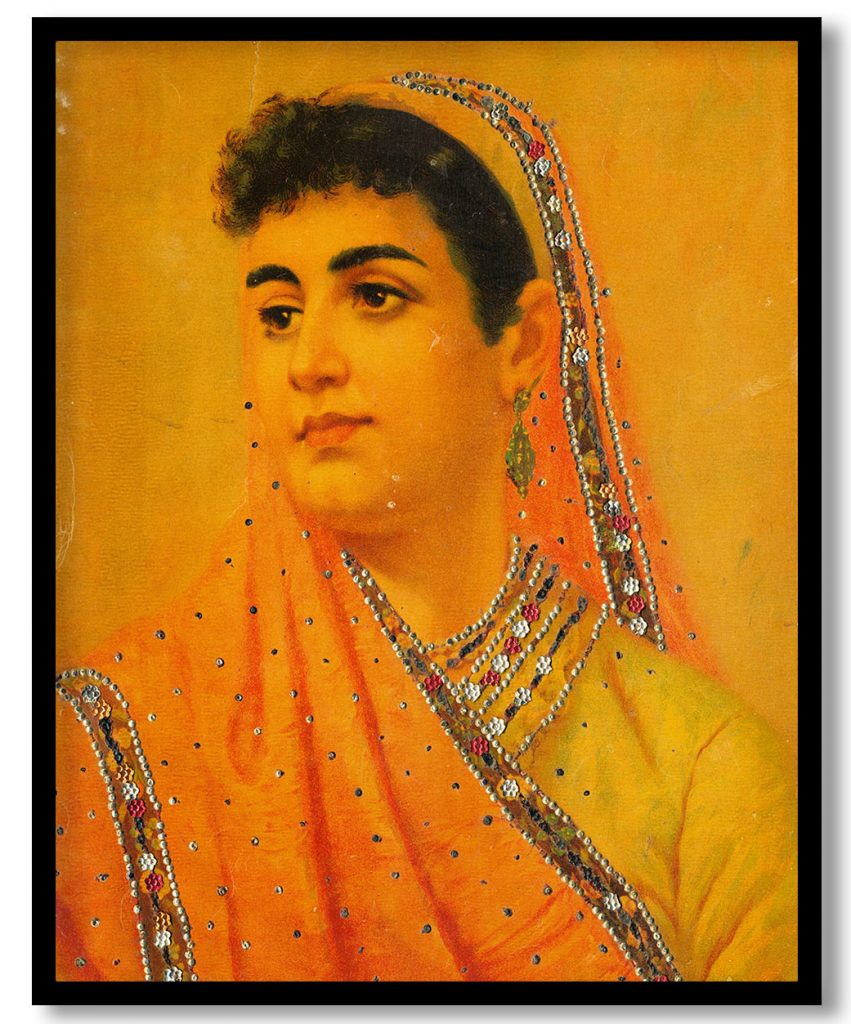 Parsee beauty by Raja Ravi Varma (1900)