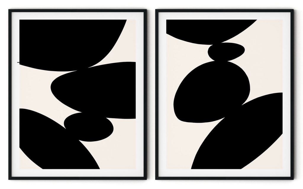 Set of 2 inklike figures