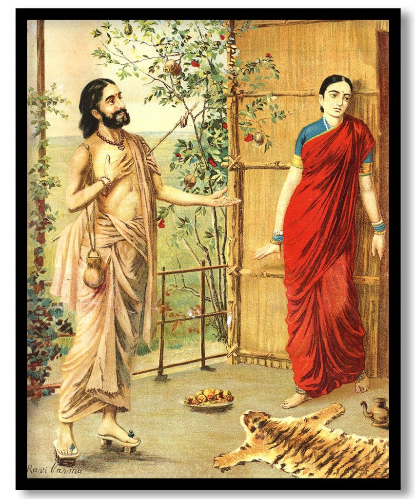 Ravan and sita by Raja Ravi Varma (1910)